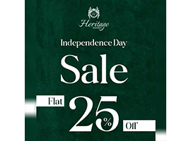 Heritage Jewellers is Offering Flat 30% Off On 14 August