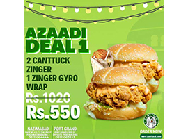 Canttuck is Offering Azaadi Deal 1 For Rs.550/-