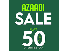 Azaadi Sale By Doodle Get FLAT 50% off on Entire Stock