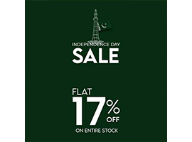 Independence Day Sale By Elaf Get FLAT 17% off on Entire Stock