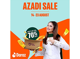 Azaadi Sale On Daraz UP TO 70% OFF