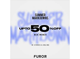 Furor Offers Summer Markdowns UP TO 50% OFF