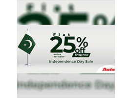 Bata Offering Independence Day Sale FLAT 25% OFF