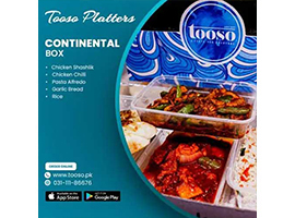 Toosa Offers Deal Continental Box For Rs.2370/- +tax