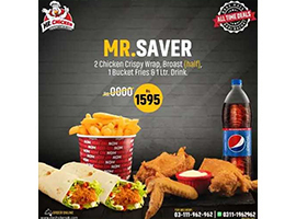 Mr Chicken Offers Saver Deal For Rs.1595/-