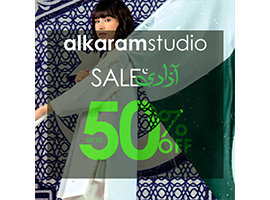 Azaadi Sale By Alkaram Studio Get UP TO 50% OFF