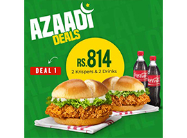 HOB - House Of Burgers Azadi Deal 1 For Rs.814/-