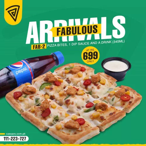 Caesar's Pizza FAB Deal 2 For Rs.699/-
