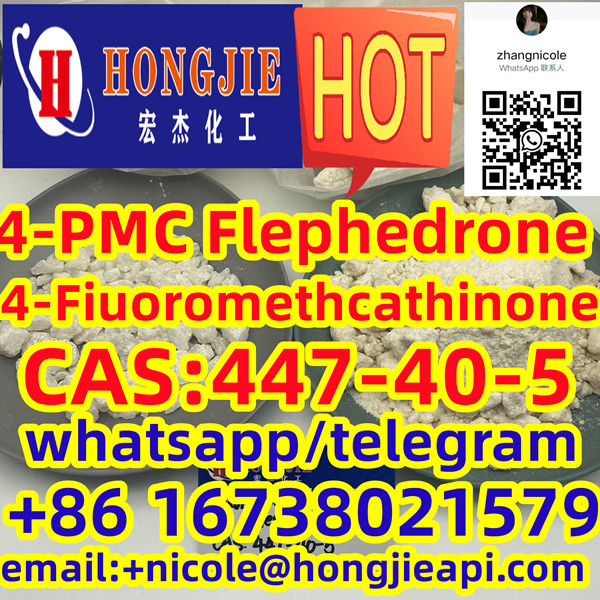 Low price 4-Fiuoromethcathinone 4-PMC Flephedrone CAS:447-40-5