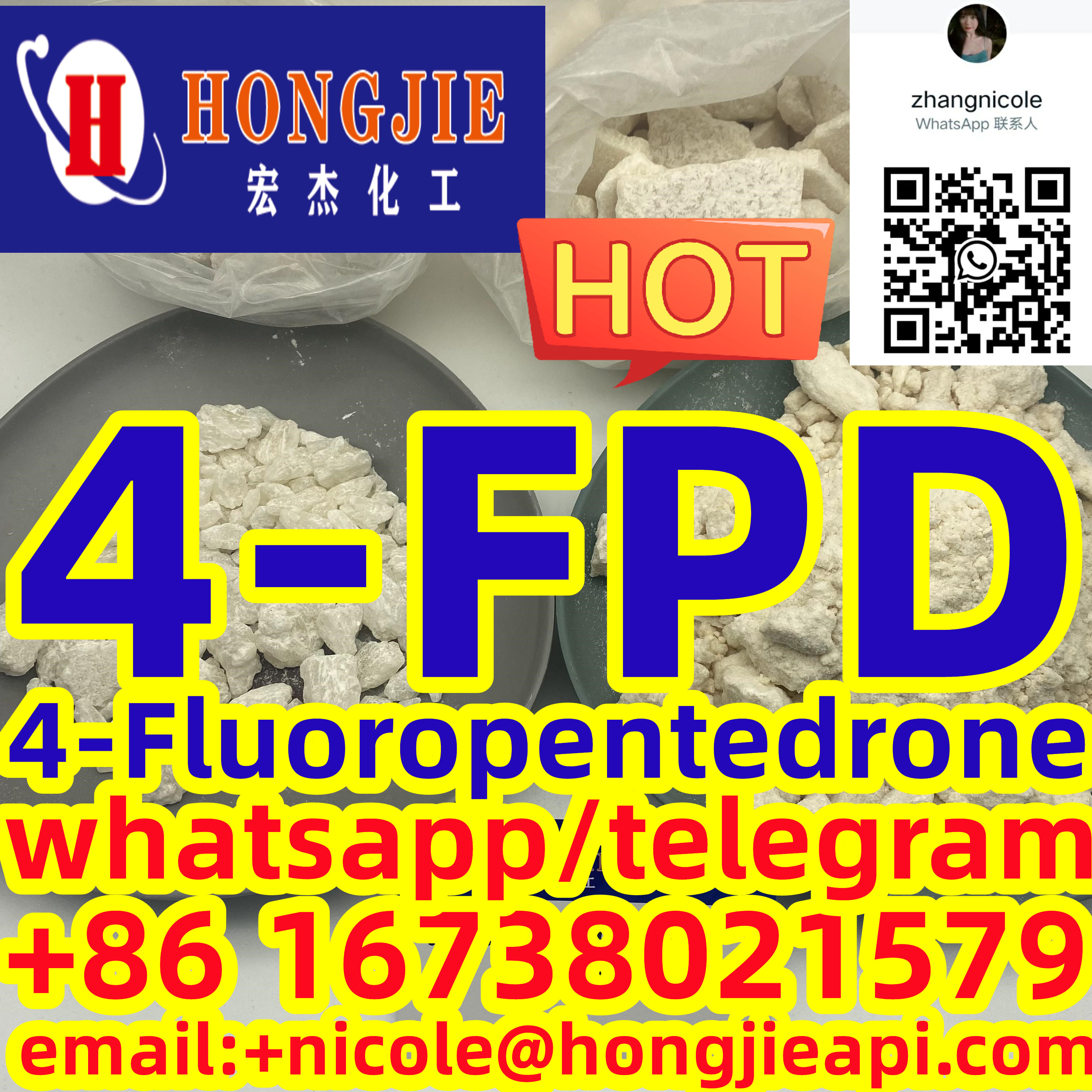 High quality 4-FPD 4-Fluoropentedrone By  Chinese manufacturers