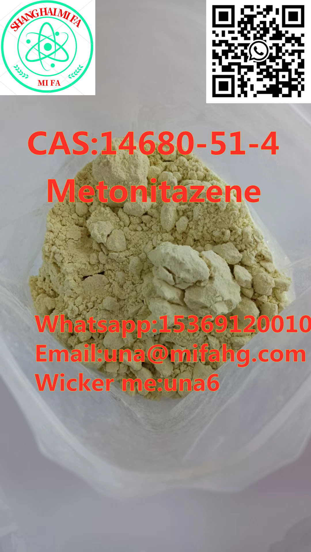 Safe delivery CAS:14680-51-4 Metonitazene