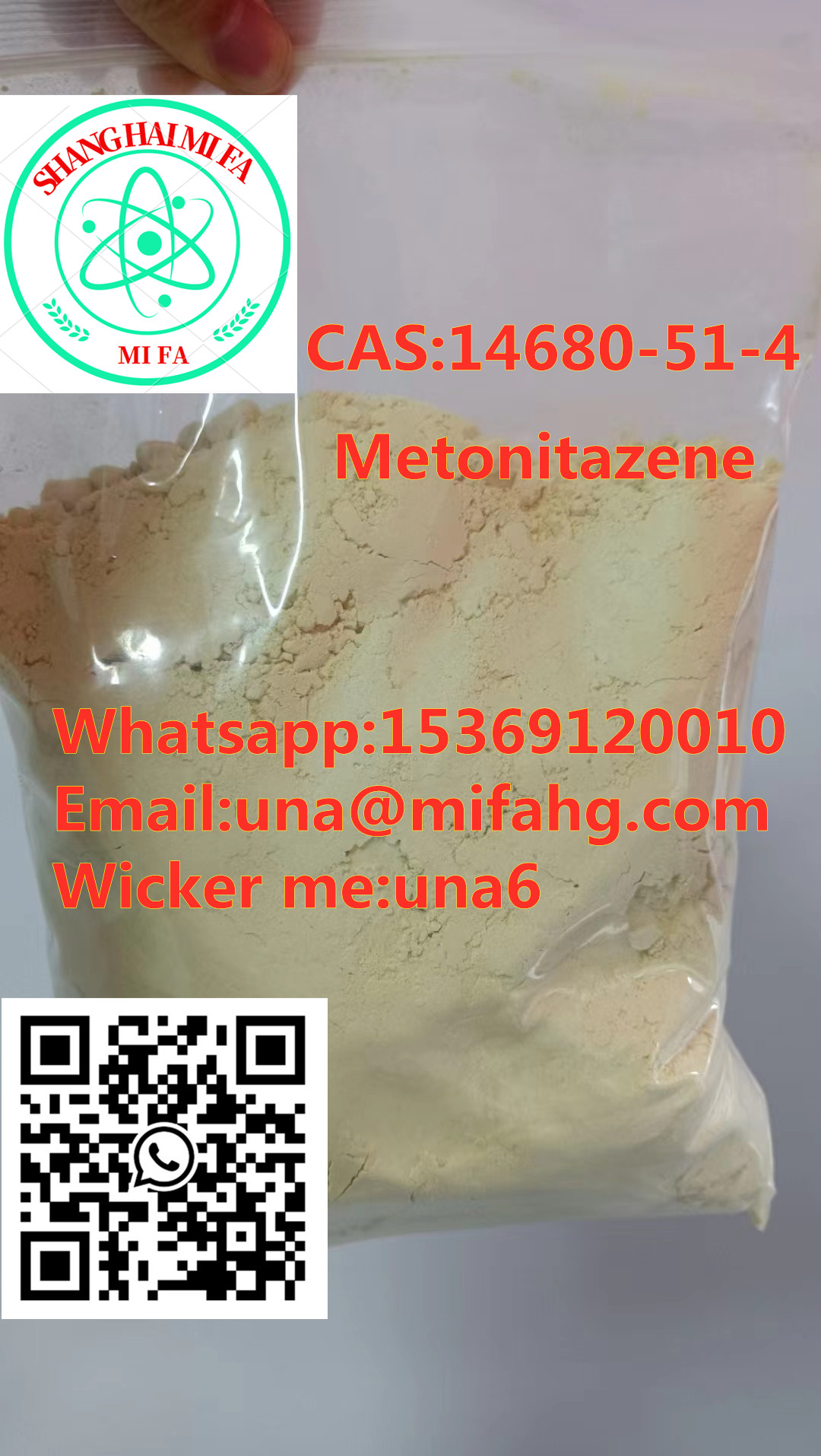 Safe delivery CAS:14680-51-4 Metonitazene