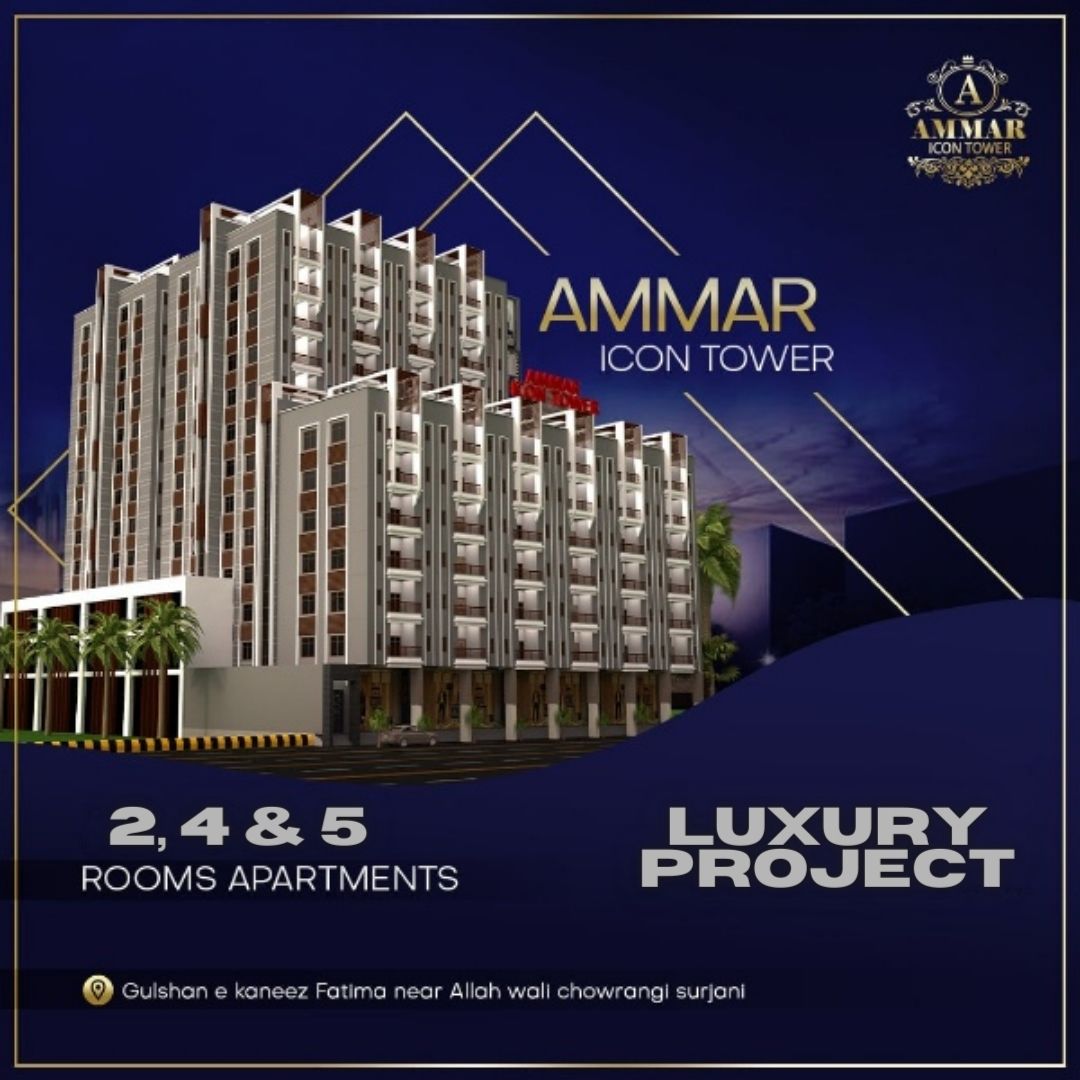 Buy Flat In Karachi On Installment | Ammar Icon Tower