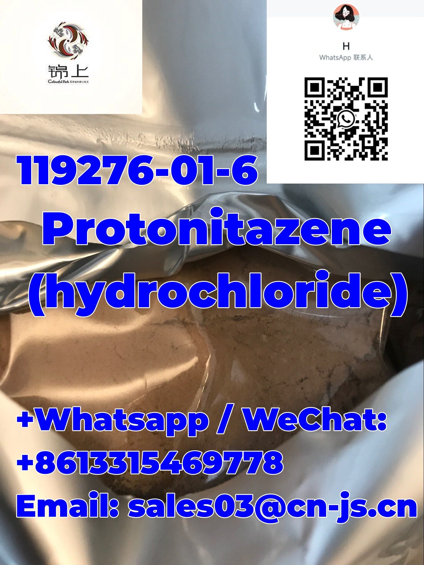 factory price  119276-01-6 Protonitazene (hydrochloride)