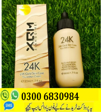 XQM 24K Gold Skin Core Foundation Cream 0300-6830984 Order Now