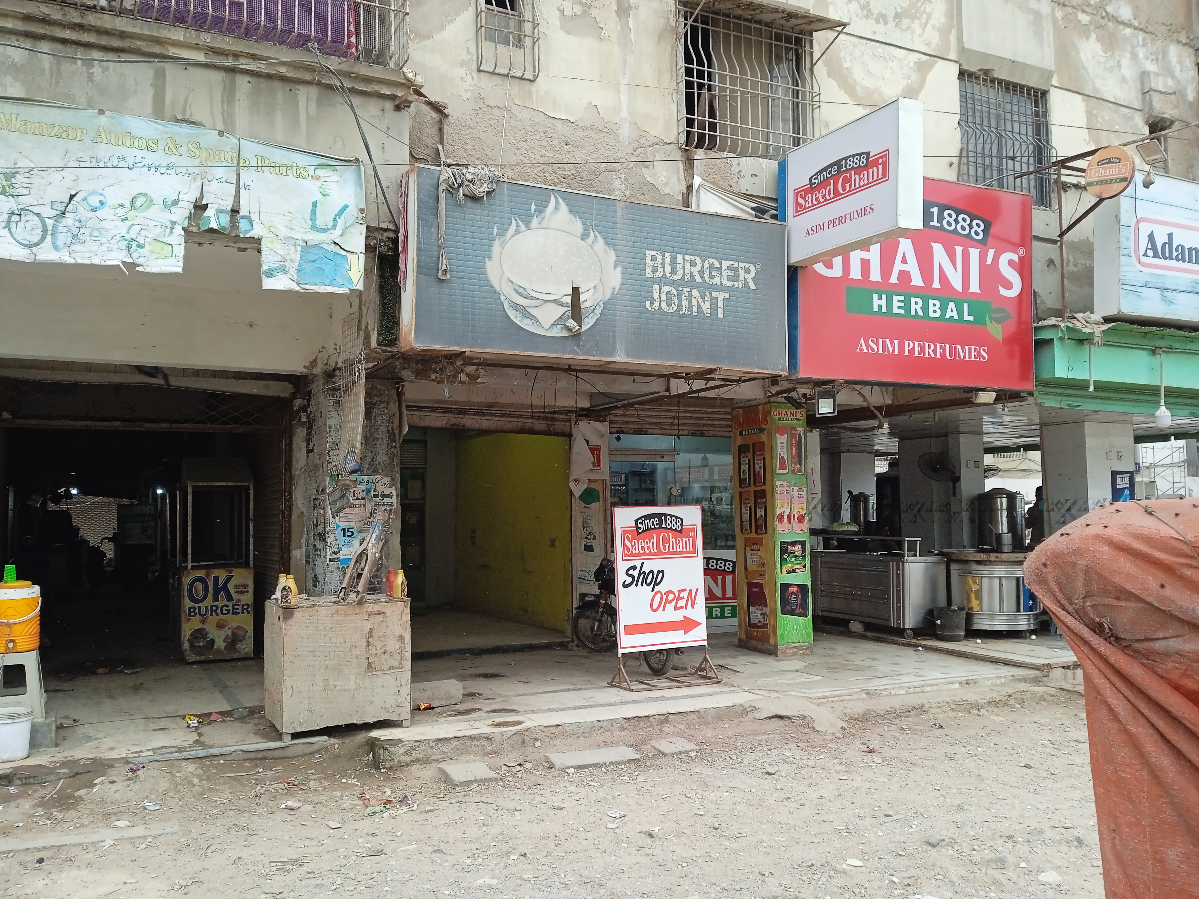 Prime location road facing shops for sale