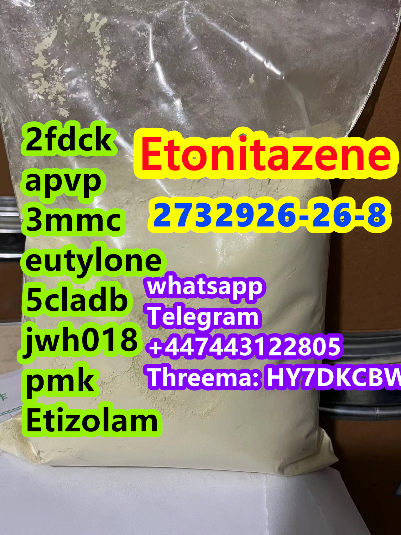 cas 2732926-26-8 Etonitazene with strong effect