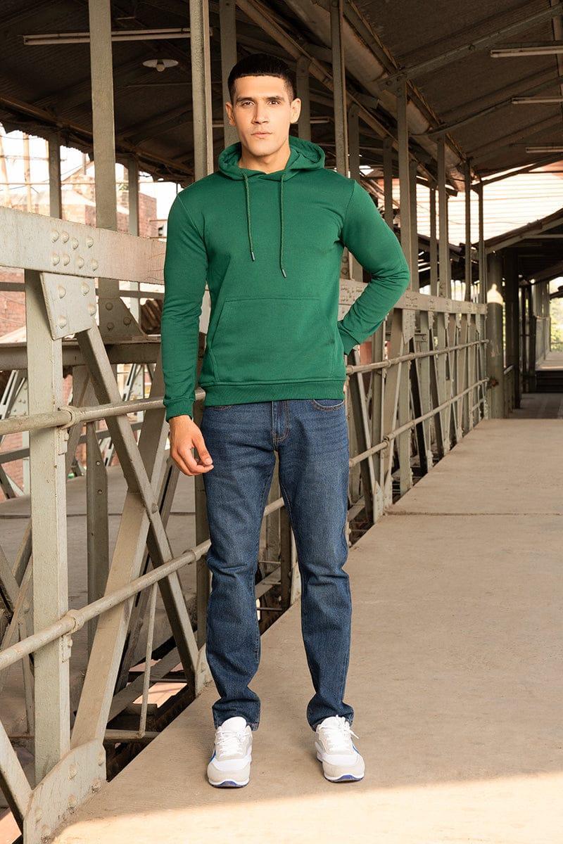 Men’s Green Fleece Hoodie