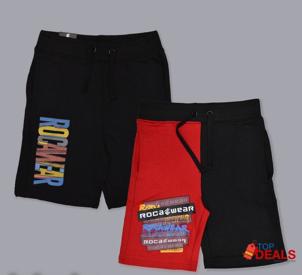 Black & Red Short for Boys (Pack of 2)