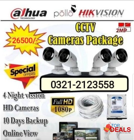 Cctv surveillance cameras package
