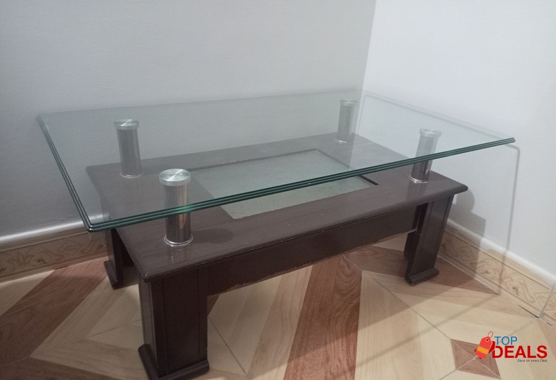 Glass center table (used)