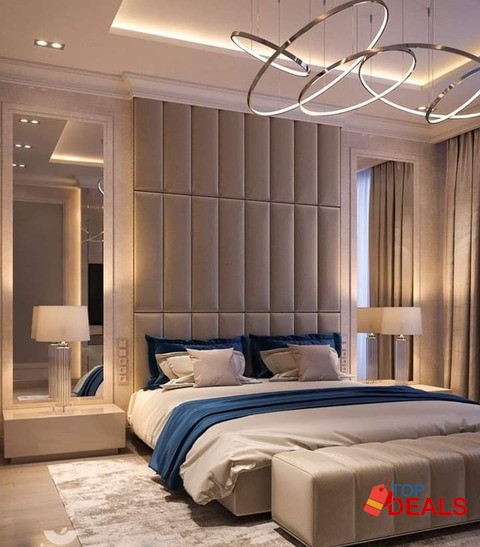 LUXURY BED WITH HIGH BACK