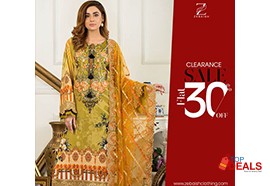 Flat 30%  zebaish clearance sale flat 30% off for clothes - women dress