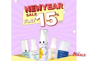 New year sale organic traveller new year sale flat 15% off for beauty - cosmetic