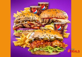 Rs 1899 howdy happyning hours deal for 3 for rs.1899 for food - burger