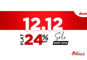 Flat 24%  bata 12.12 sale flat 24% off for shoes - women