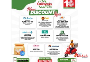 Sales & deals california pizza brings you upto 50% discount grab your pizza now for food - pizza