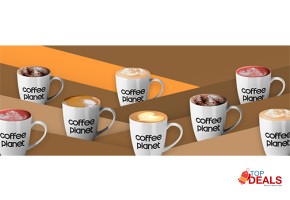 15% off 15% discount at coffee planet with alied bank for food - bakery