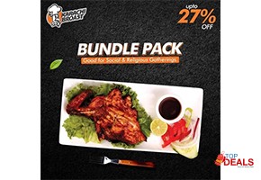 Rs 8000 karachi broast bbq bundle pack 3 for rs.8000 for food - burger