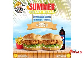 Deals pizza 363 summer feast deal 1 for rs.995 for food - pizza