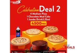 Rs 4500 kababjees pizza celebration deal 2 for rs.4500/- for food - pizza