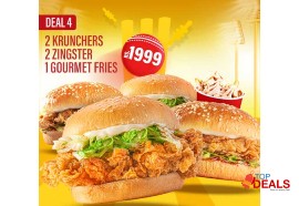 Rs 1999 burger lab offering cricket combo 4 for rs.1999/- for food - burger