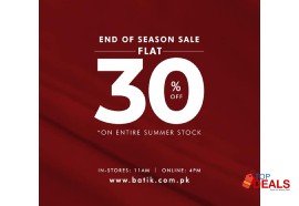 Flat 30%  batik end of season sale flat 30% off on entire summer collection for clothes - women dress