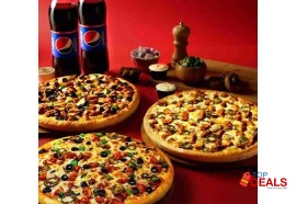 Rs 4499 pizzeria cheesy value deal 6 for rs.4499/- for food - pizza