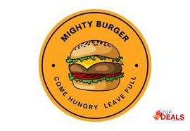 Rs 579 mighty burger premium deal 2 (1x mighty krunch burger fries drink) for rs.579/- for food - burger