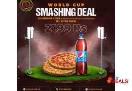 Rs 2199 juicy chuck world cup smashing deal 2 for rs.2199/- for food - burger