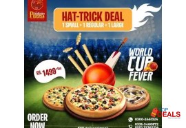 Rs 1499 italiano pizza hat-trick deal for rs.1499/- +tax for food - pizza