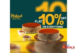 10% off hobnob bakery flat 10% off on everything for food - desert shop