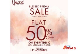 Flat 50%  unze london blessed friday sale flat 50% off on everything for shoes - women