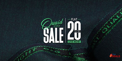 Shabbir Fabrics Quaid Day Sale Flat 20% Off 