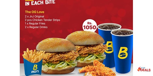 Billy's The OG Love Deal For Rs.1050 