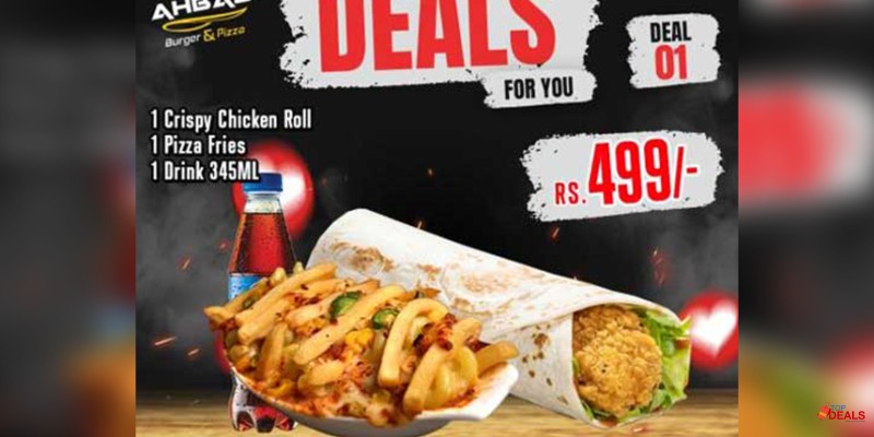 Ahbab Burger & Pizza Hot Deals For You Deal 1 For Rs.499 