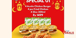 Texas Burgers Ramadan Special 01 For Rs.1499 