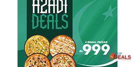Azadi Deal at Pizza Mars Deal 1 For Rs.999/- 