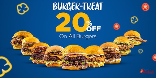 The Burger Shack 20% Off on All Burgers 