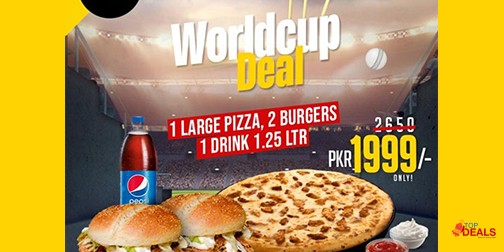 Pizza One World Cup Deal For Rs.1999 